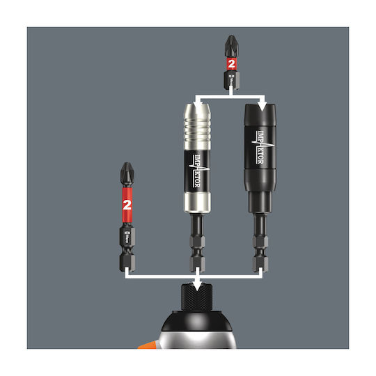 Wera 851/4 Screwdriver Bit Cross with Size PH2