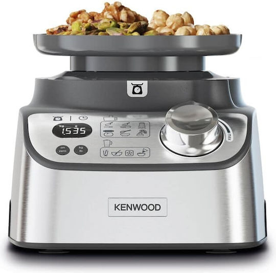 Kenwood Multipro Xl Weigh+ Πολυμίξερ 1000W με Κάδο 3lt και Κανάτα Μπλέντερ Ασημί