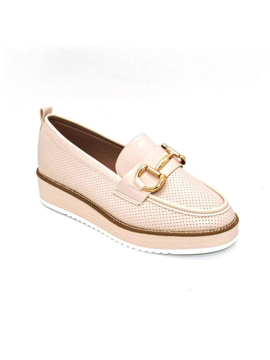 Plato Damen Loafers in Beige Farbe