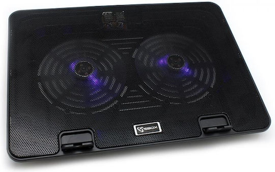 Sbox CP-19 Cooling Pad for Laptop up to 15.6" with 1 Fan and Lighting