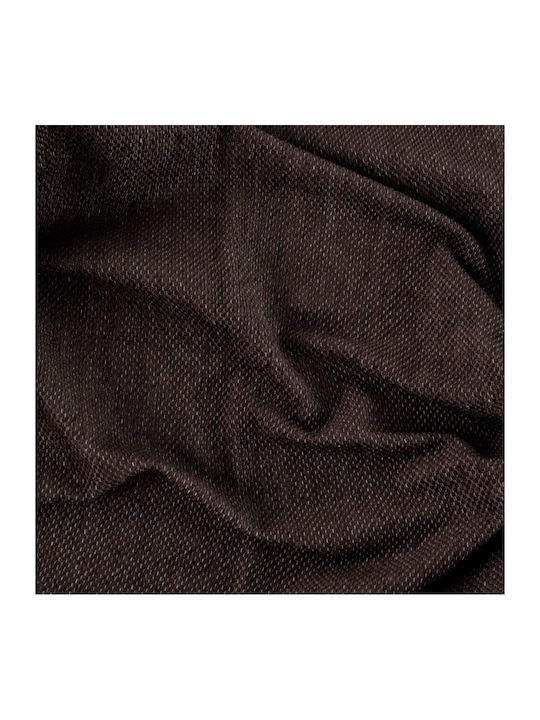 Linea Interiors Three-Seater Sofa Throw Crinkled 140x270cm Dark Brown RIX-P-002