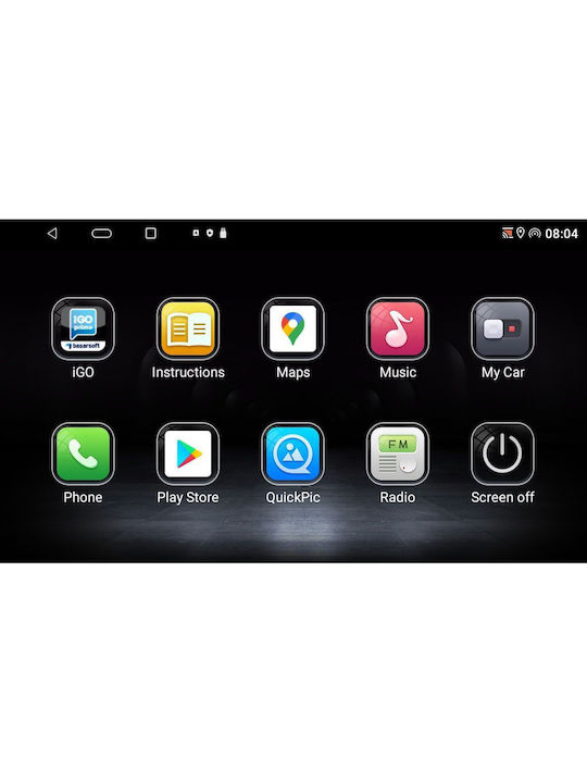 Lenovo Sistem Audio Auto pentru Fiat 500X 2014> (Bluetooth/USB/AUX/WiFi/GPS/Apple-Carplay) cu Ecran Tactil 9"