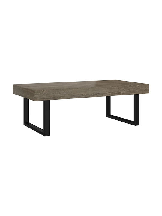 Rectangular Coffee Table Wooden Gray L120xW60xH40cm