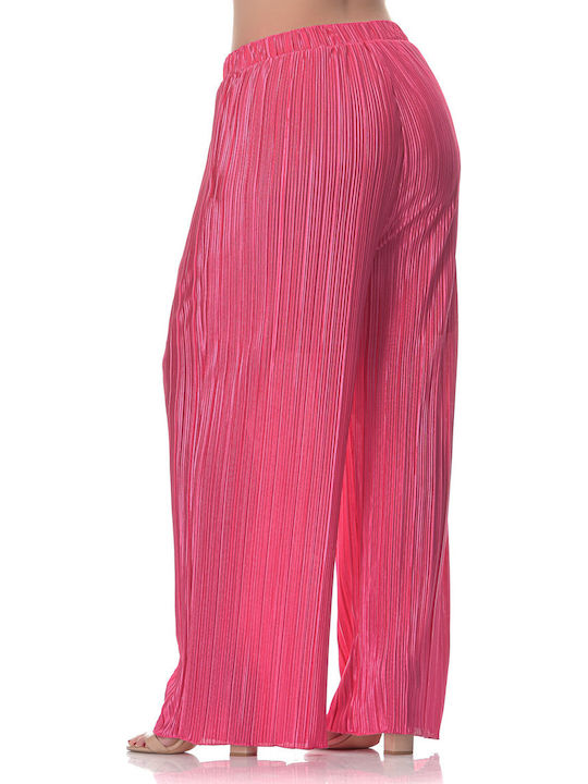 Women's Fuchsia Set with Pants in Loose Fit