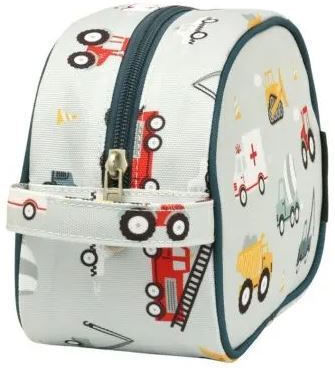 A Little Lovely Company Vehicles Pencil Case Barrel Green
