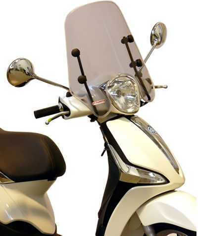 Fabbri Motorcycle Windshield & Windscreen Tinted Visor for Piaggio Liberty 3183/LD