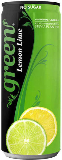 Green Cola Zitrone Soda mit Kohlensäure, Zuckerfrei in Kiste 330ml