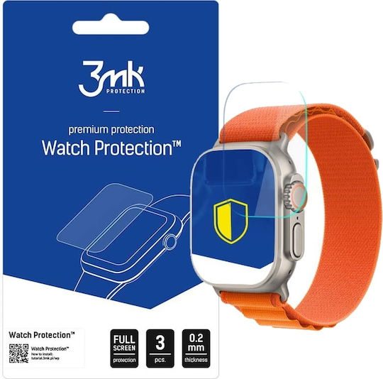 3MK FlexibleGlass Screen Protector for the Apple Watch Ultra 49mm 3pcs 3MK4059