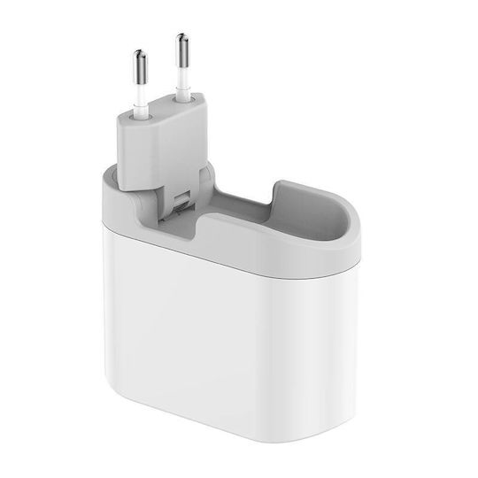 Budi Φορτιστής Χωρίς Καλώδιο με 4 Θύρες USB-A 34W Λευκός (BUD-028E)
