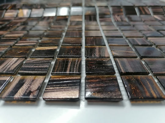 Floor / Wall Interior Matte Ceramic Tile 32.7x32.7cm Brown