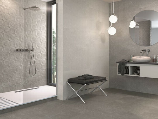 Porcelanite Dos Floor / Kitchen Wall / Bathroom Matte Porcelain Tile 30x90cm Gray