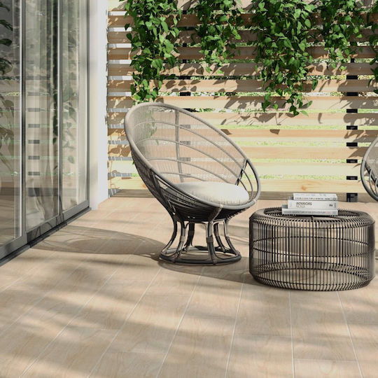 Floor Interior Matte Porcelain Tile 90x22.5cm Beige