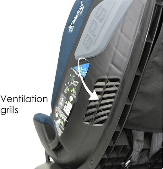 Bebe Stars Imola Детско Столче за Кола i-Размер с Isofix Черно