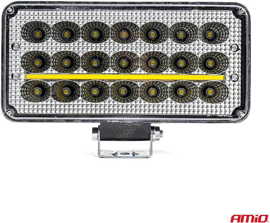 AMiO Rectangleς Headlights Car LED Mercedes-Benz V 9 - 36V 81W 60cm with Yellow Lighting 1pcs
