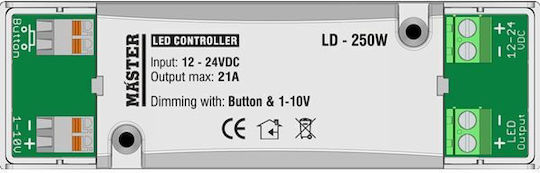 Master Dimmer Controller 250 Watt με Δυνατότητα Χειρισμού από Button 1-10V LD-250W