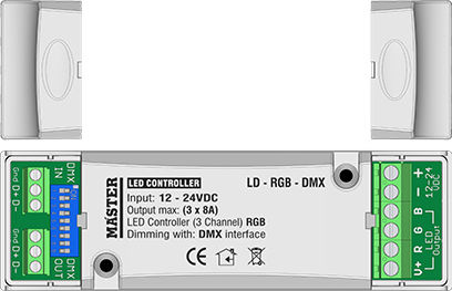 Master Electric Ασύρματο RGB Controller Wi-Fi 12-24VDC 250W LD-RGB-DMX