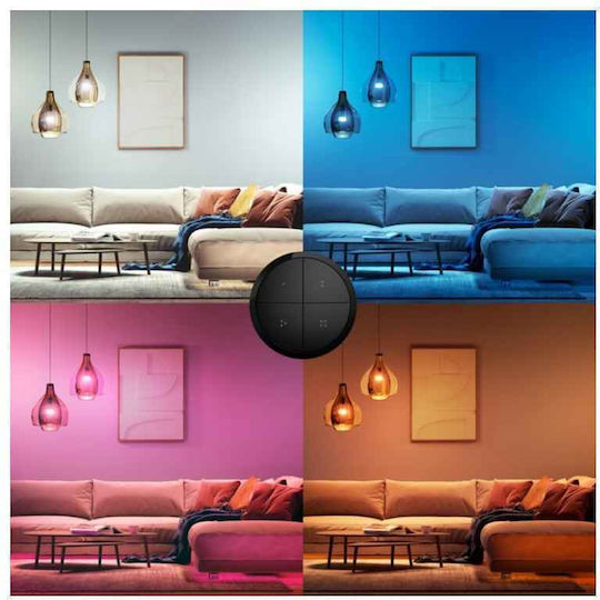 Philips Wall Mounted Dimmer Switch with LED Button Frame in Black Colour
