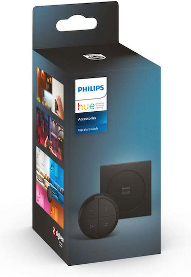 Philips Wall Mounted Dimmer Switch with LED Button Frame in Black Colour