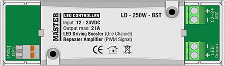 Master Electric Signal Amplifier 1CH 12-24VDC LD-250W-BST