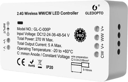 Philips Контролер за Регулируемо Бяло Монтиран на стена GL-C-006P