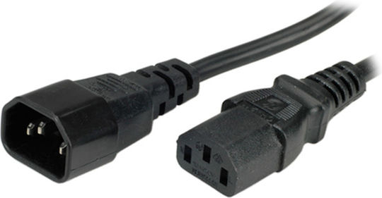 Roline IEC C14 - IEC C13 Cable 3m Μαύρο 19.08.1530
