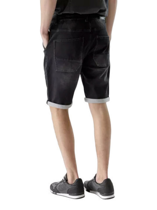 Devergo Herrenshorts Jeans Schwarz