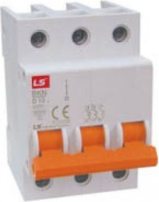 LS 3-Poles Automatic Circuit Breaker 10A 03.018.0145