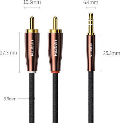 Ugreen 3.5mm male - RCA male Cable Black 2m (80847)