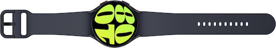 Samsung Galaxy Watch6 Bluetooth Aluminium 44mm Αδιάβροχο με Παλμογράφο (Graphite)