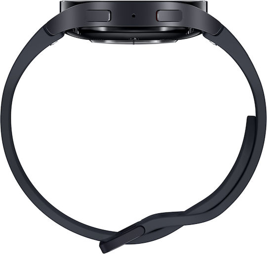 Samsung Galaxy Watch6 Bluetooth Aluminium 44mm Αδιάβροχο με Παλμογράφο (Graphite)
