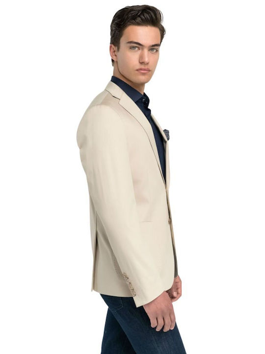 Monte Napoleone Men's Suit Jacket Beige