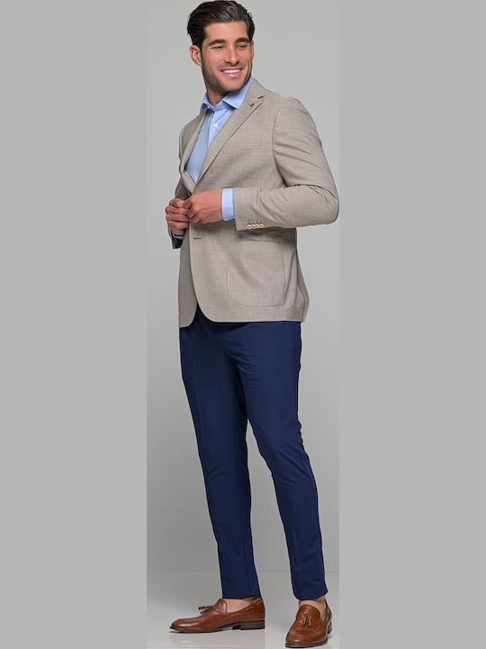 Men's Suit Jacket Slim Fit Beige
