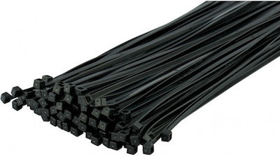 Sapiselco Pack of 100pcs Black Plastic Cable Ties 100x2.5mm SE.3.202