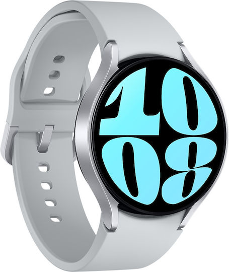 Samsung Galaxy Watch6 Bluetooth Aluminium 44mm Waterproof with Heart Rate Monitor (Silver)