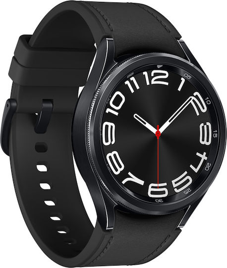 Samsung Galaxy Watch6 Classic Bluetooth Stainless Steel 43mm Waterproof with Heart Rate Monitor (Black)
