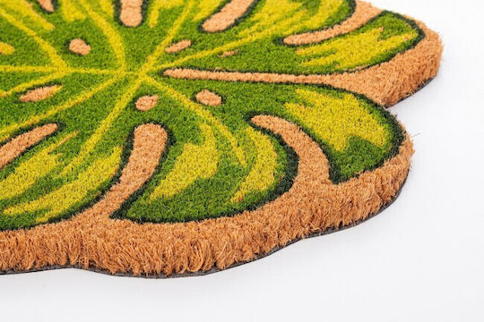 Bizzotto Πατάκι Εισόδου από Κοκοφοίνικα Philodendron Leaf Πράσινο 40x60εκ. 0280707 Πράσινα