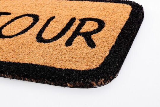 Bizzotto Doormat from Coconut Tree Bonjour Bubble Brown 40x60cm 0280704 Brown