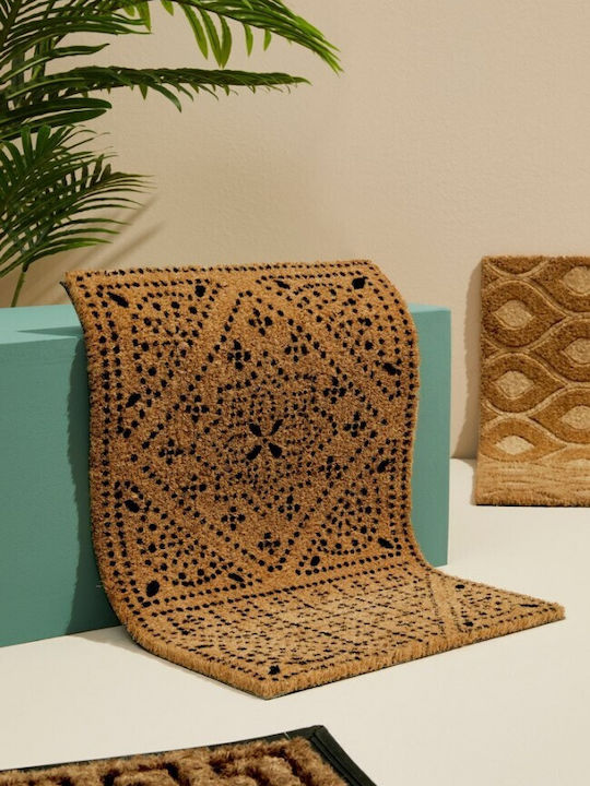 Bizzotto Πατάκι Εισόδου από Κοκοφοίνικα Tribal Majolica Καφέ 40x60εκ.