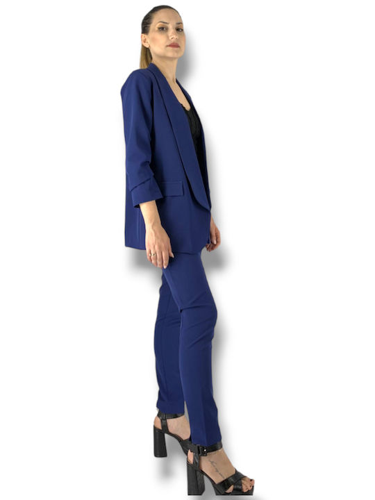 Sushi's Closet Long Women's Blazer Blue