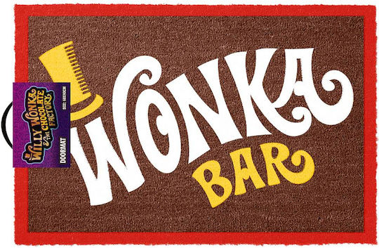 Grupo Erik Πατάκι Εισόδου από Κοκοφοίνικα Willy Wonka Wonka Bar Πολύχρωμο 40x60εκ. FGE0052 Πολύχρωμα