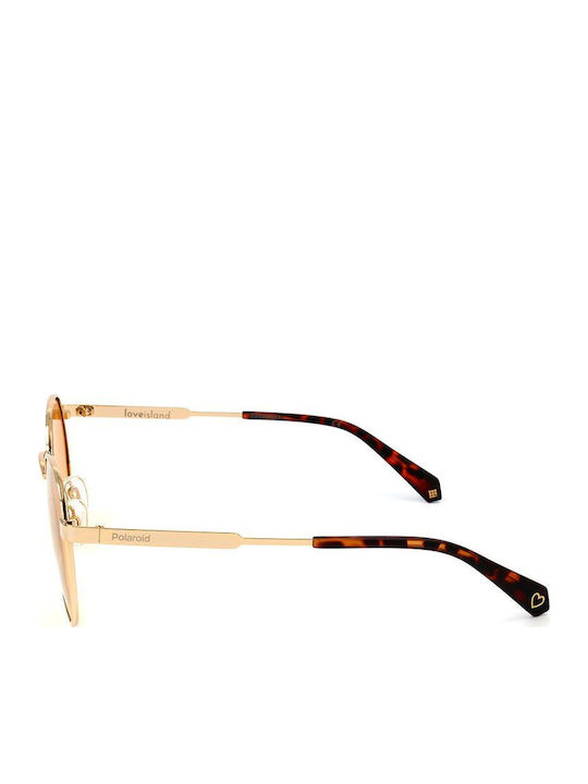 Polaroid Love Island x Polaroid Pop Unisex Ochelari de soare cu Cadru Gold Polarized Orange PLD 2053/S/LI 01KZ/HE