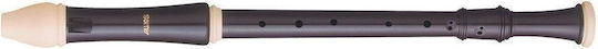 Aulos Tenor Plastic Înregistrător Baroc Negru