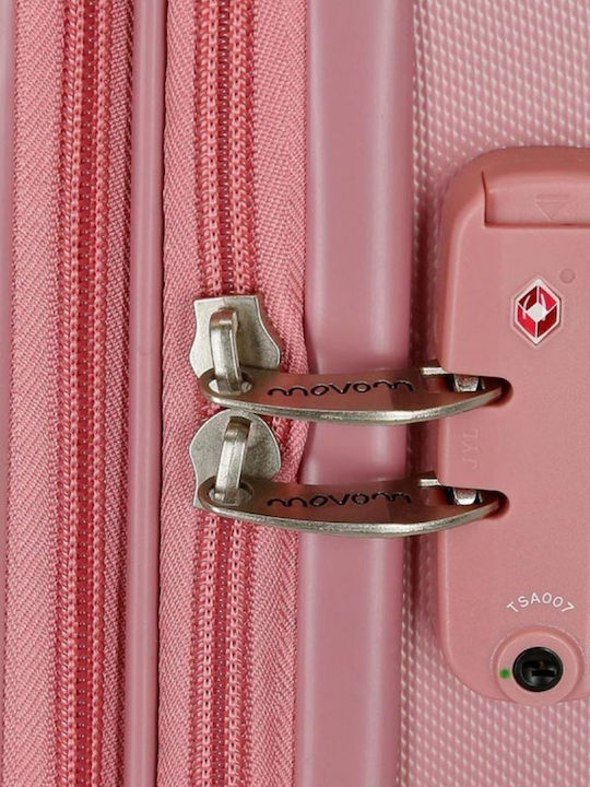 Movom Riga Große Hartschale Reisekoffer Rosa mit 4 Rädern Höhe 70cm