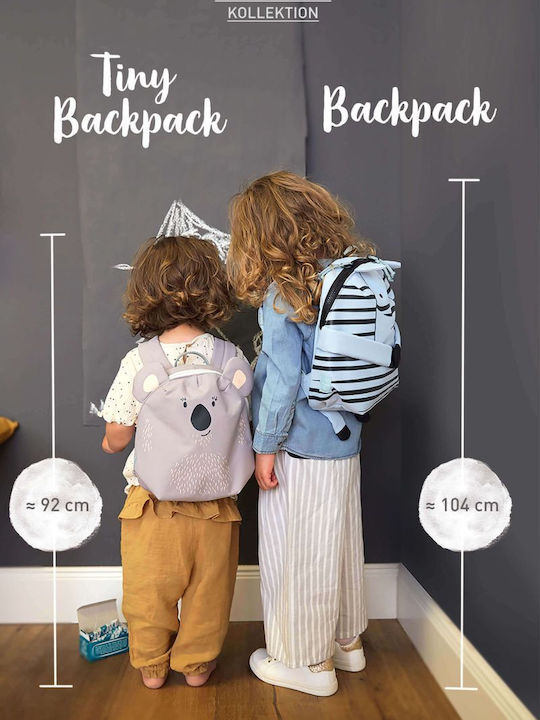 Laessig Tiny Whale Schulranzen Rucksack Kindergarten in Blau Farbe