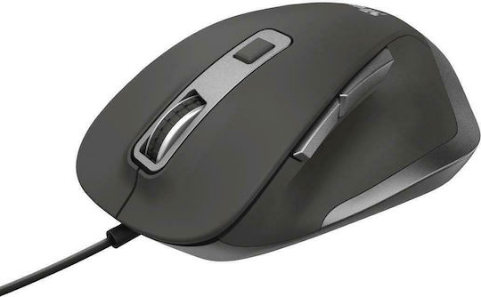 Trust Fyda Eco Verkabelt Ergonomisch Maus Schwarz