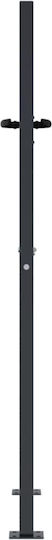 vidaXL Metal Fence Gate in Gray Color 1.3x1.05m