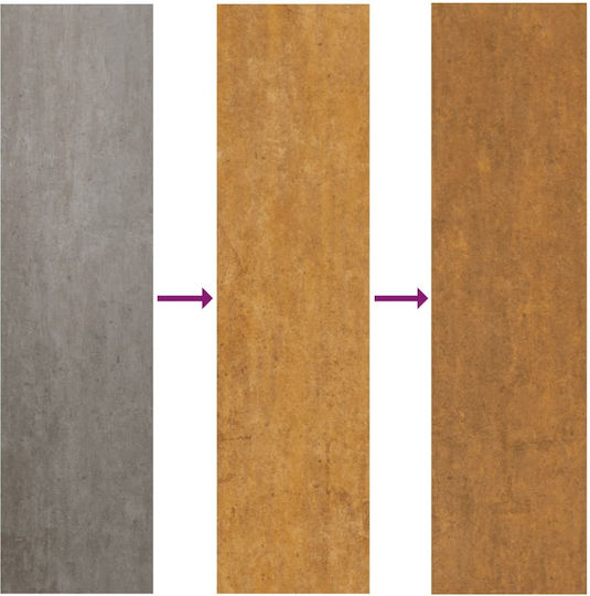 vidaXL Metal Fence Gate in Brown Color 1.05x1.05m