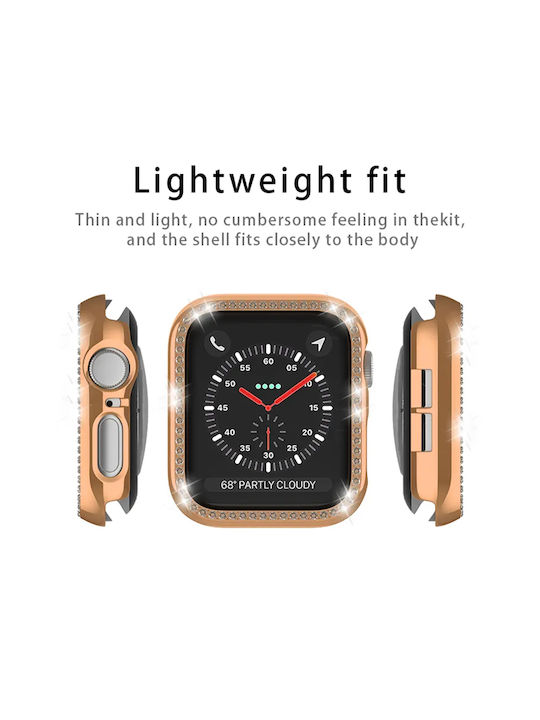 Sonique Πλαστική Θήκη σε Ροζ Χρυσό χρώμα για το Apple Watch 44mm