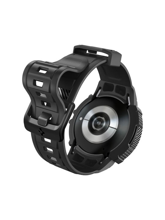 Spigen Rugged Armor Pro Θήκη Σιλικόνης σε Μαύρο χρώμα για το Galaxy Watch6 40mm