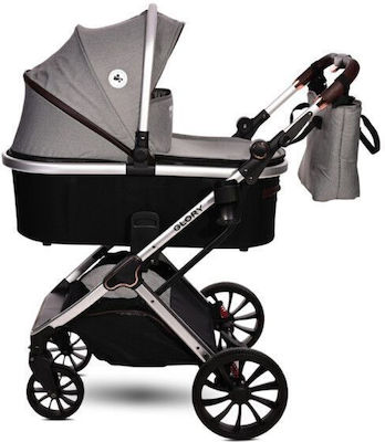 Lorelli Glory Verstellbar 2 in 1 Baby Kinderwagen Geeignet für Neugeborene Opaline Grey